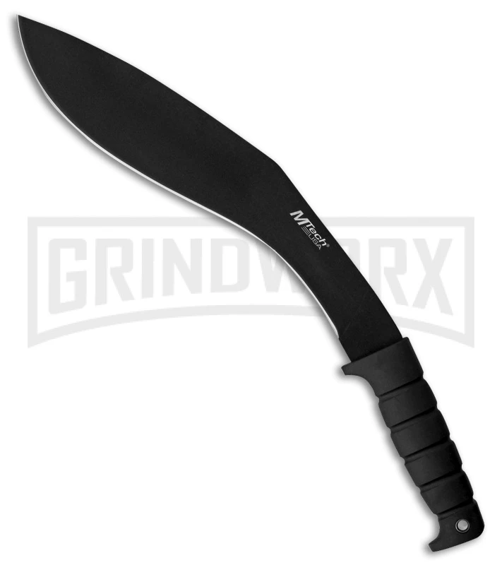 M-Tech Boomerang Kukri Black Fixed Blade Knife - Black Plain M-Tech Boomerang Kukri Black Fixed Blade Knife - Black Plain -Knivesand Tools Shop M Tech Boomerang Kukri Black MT 537 BP 23338 jr large