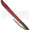 M-Tech Dead Headz Brown Paracord Machete - Red Plain -Knivesand Tools Shop M Tech Dead Headz Machete Brown Paracord Red BP 23251 jr large