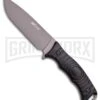 M-Tech Steel Horse Black Fixed Blade Knife - Gray Plain -Knivesand Tools Shop M Tech Steel Horse black gray BHQ 57675 er large
