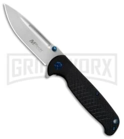 M-Tech USA FDR012 Black G-10 Folding Knife - Satin Plain