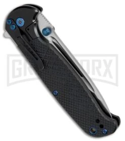 M-Tech USA FDR012 Black G-10 Folding Knife - Satin Plain -Knivesand Tools Shop M Tech USA Black G 10 Satin MTE FDR012 BK BP 27051 jr side large