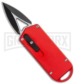 M3 Tactical Tech Rogue Orange Aluminum D/A OTF Automatic Knife - Black Plain