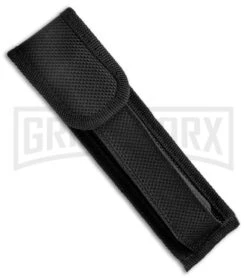 Mago 11" Black Italian Stiletto OTF Automatic Knife - Satin Dagger -Knivesand Tools Shop Mago 11in Italian Stiletto Black Black Satin Dagger GX 37156 jr sheath large