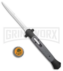 Mago 13" Sim CF/ Black D/A Italian Stiletto OTF Knife - Satin Plain Bayo 5 Mago 13" Sim CF/ Black D/A Italian Stiletto OTF Knife - Satin Plain Bayo -Knivesand Tools Shop Mago 13in Sim CF Black DA Italian Stiletto OTF Satin Bayo GX 39629 jr bottlecap large