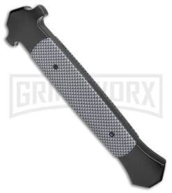 Mago 13" Sim CF/ Black D/A Italian Stiletto OTF Knife - Satin Plain Bayo 4 Mago 13" Sim CF/ Black D/A Italian Stiletto OTF Knife - Satin Plain Bayo -Knivesand Tools Shop Mago 13in Sim CF Black DA Italian Stiletto OTF Satin Bayo GX 39629 jr side large