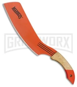 Marble's Parang Wood Fixed Blade Knife - Orange Plain
