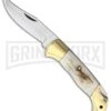 Ole Smoky Lockback White Stag Bone Pocket Knife -Knivesand Tools Shop Ole smokey lb white stag bone BHQ 74666 jr large