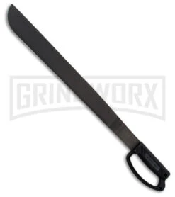 Ontario 22" Heavy Duty Machete Black Fixed Blade Knife - Black