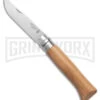 Opinel Knives No. 8 Oak Folding Knife - Stainless Steel -Knivesand Tools Shop Opinel Knives No. 8 Stainless Steel Knife Oak 3in Satin BHQ 20448 td large