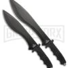 Renegade Tactical Steel Deep Woods Cobra 2-Piece Machete Set Black ABS - Black 1 Renegade Tactical Steel Deep Woods Cobra 2-Piece Machete Set Black ABS - Black -Knivesand Tools Shop Renegade Tactical Steel Deep Woods Cobra 2 piece machete set black abs black BHQ 61543 er large