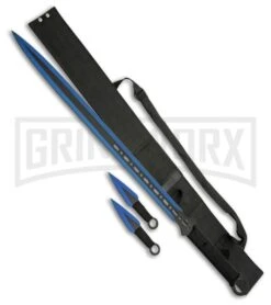 Rite Edge 28" Dark Ninja Sword Set - Blue