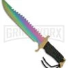 Rite Edge Golden Ridge Black Fixed Blade Knife - Spectrum Plain -Knivesand Tools Shop Rite Edge Golden Ridge Black Spectrum BP 20417 jr large