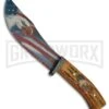 Rite Edge Howler Eagle Imitation Stag Fixed Blade Knife - American Flag 4TH18 -Knivesand Tools Shop Rite Edge Howler Eagle Imitation Stag American Flag plain BHQ 75393 er large