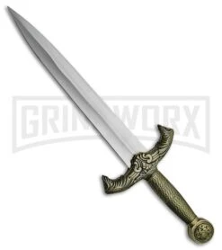 Rite Edge King Arthur Dagger Bronze Fixed Blade Knife - Satin Plain