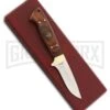 Rite Edge Landowner Brown Wood Fixed Blade Knife - Satin Plain -Knivesand Tools Shop Rite Edge Landowner Brown Wood Satin plain BHQ 54285 er 2 large