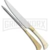 Rite-Edge Medieval Utensil Set White/Bone Fixed Blade Knife - Bead Blast Plain -Knivesand Tools Shop Rite Edge Medieval Utensil Bone BB CN203314 BHQ 43077 jr large
