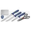 Rite Edge Night's Fillet 6-Piece Blue Fixed Blade Knife Set - Satin