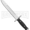 Rite-Edge Rendezvous Black Polymer Fixed Blade Knife - Satin Plain -Knivesand Tools Shop Rite Edge Rendezvous Satin BP 20613 jr large