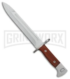 Rite-Edge Stifle Bayonet Wood Fixed Blade Knife - Satin Plain