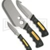Rite Edge Three Piece Skinner Black Knife Set - Bead Blast Plain -Knivesand Tools Shop Rite Edge Three Piece Skinner Black set bead blast plain BHQ 43252 er large