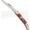 Rough Rider Stoneworx Toothpick Red Pocket Knife W/ MOP & Abalone 2 Rough Rider Stoneworx Toothpick Red Pocket Knife W/ MOP & Abalone -Knivesand Tools Shop Rough Rider Stoneworx Toothpick Red MOP abalone BHQ 61129 er large