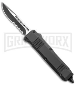 Switchblade Systems Ultro Black D/A OTF Automatic Knife - Black Serr