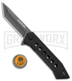Schrade U.G. Black G-10 Folding Knife - Tanto Gray Plain 1100044 5 Schrade U.G. Black G-10 Folding Knife - Tanto Gray Plain 1100044 -Knivesand Tools Shop SCH U.G. Liner Lock Knife BlackG10 Gray Tanto BHQ 93630 kp bottle cap large