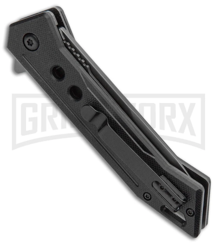 Schrade U.G. Black G-10 Folding Knife - Tanto Gray Plain 1100044 Schrade U.G. Black G-10 Folding Knife - Tanto Gray Plain 1100044 -Knivesand Tools Shop SCH U.G. Liner Lock Knife BlackG10 Gray Tanto BHQ 93630 kp side large