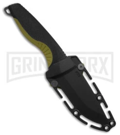 SOG Aegis FX Indigo Black/Moss Green GRN Fixed Blade Knife - Black SW Plain -Knivesand Tools Shop SOG Aegis FX Black and Moss Green BHQ 175575 td sheath large
