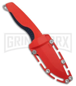 SOG Aegis FX Rescue Red/Indigo Blue Fixed Blade Knife - Stonewash Plain -Knivesand Tools Shop SOG Aegis FXFBK Rescue Red Indigo Blue 3in SW BHQ 176866 td sheath large