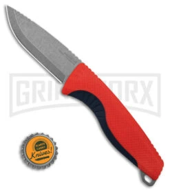 SOG Aegis FX Rescue Red/Indigo Blue Fixed Blade Knife - Stonewash Plain -Knivesand Tools Shop SOG Aegis FXFBK Rescue Red Indigo Blue 3in SW BHQ 176866 td size large