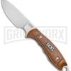 SOG Huntspoint Skinning Wood Fixed Blade Knife - Satin Plain
