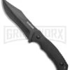 Schrade Steel Driver Black G-10 Clip Point Fixed Blade Knife - Black Plain 1 Schrade Steel Driver Black G-10 Clip Point Fixed Blade Knife - Black Plain -Knivesand Tools Shop Schrade Black Mod DP Fixed AUS 8 G 10 Black BHQ 125129 jr large