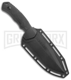Schrade Steel Driver Black G-10 Clip Point Fixed Blade Knife - Black Plain 4 Schrade Steel Driver Black G-10 Clip Point Fixed Blade Knife - Black Plain -Knivesand Tools Shop Schrade Black Mod DP Fixed AUS 8 G 10 Black BHQ 125129 jr sheath large