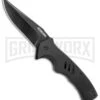 Schrade Sentiment Black G-10 Flipper Knife - Black Plain