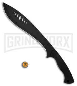 Schrade Large Kukri Machete Black Rubber Fixed Blade - Black Plain 6 Schrade Large Kukri Machete Black Rubber Fixed Blade - Black Plain -Knivesand Tools Shop Schrade Large Kukri Machete BHQ 119709 td size large
