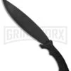 Schrade Mini-Bolo II Black Machete Knife - Black Plain -Knivesand Tools Shop Schrade Mini Bolo II Machete Rubber Black 1100056 BHQ 93634 jr large