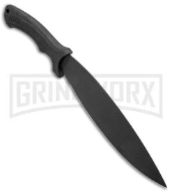 Schrade Mini-Bolo II Black Machete Knife - Black Plain -Knivesand Tools Shop Schrade Mini Bolo II Machete Rubber Black 1100056 BHQ 93634 jr spine large