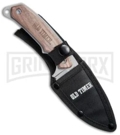 Schrade Old Timer Walnut Wood Clip Folder & Fixed Blade Knife Combo -Knivesand Tools Shop Schrade Old Timer 2 Piece Clip Folder Fixed Combo Set of 2 OTP17 22CP BHQ 75972 jr fixed sheath large