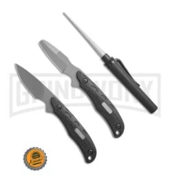 Old Timer Copperhead Caping/Skinning Hunting Set W/ Sharpening Rod -Knivesand Tools Shop Schrade Old Timer Copperhead caping skinning hunter pack BHQ 73777 er bottlecap large