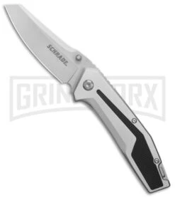 Schrade SCH705 Aluminum/Rubber Folding Knife - Bead Blast