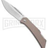 Schrade Slingshot Tan G-10 Lockback Knife - Satin Plain