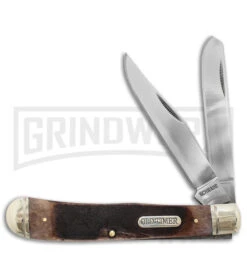 Schrade 950TB Old Timer Trapper Pocket Knife - Mirror Plain