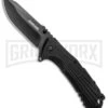 Schrade U.G. Black Folding Knife W/ Firestarter - Black -Knivesand Tools Shop Schrade U.G. LL Black Firestarter Black 1100046 BHQ 93631 jr large