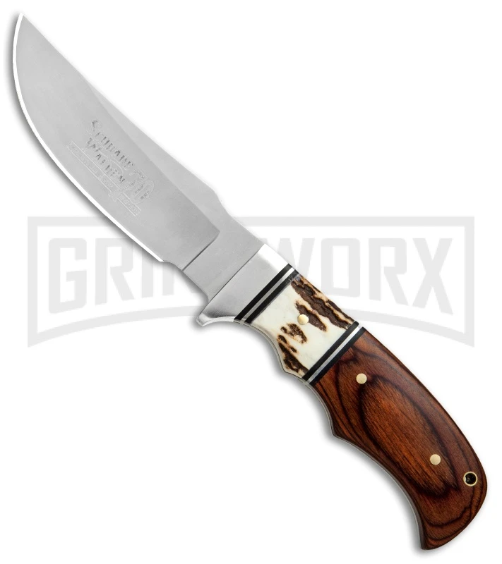 Schrade Limited Edition Walden 70th Anniversary Fixed Blade Knife - Satin Plain Schrade Limited Edition Walden 70th Anniversary Fixed Blade Knife - Satin Plain -Knivesand Tools Shop Schrade Walden 70th Anniversary Fixed SCPROM 16 37CP jr 3 large