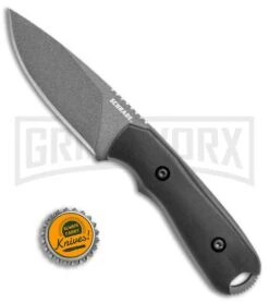 Schrade Mini Frontier Black Grivory Fixed Blade Knife - Black Plain -Knivesand Tools Shop Schrade mini frontier black grivory black BHQ 62036 er size large