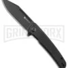 SENCUT Brazoria Black G-10 Liner Lock Knife - Black SW Plain -Knivesand Tools Shop Sencut Brazoria LL Black G 10 Black SW BHQ 164929 jr large
