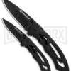 Smith & Wesson Black Folding Knife Combo - Set Of 2 -Knivesand Tools Shop Smith Wesson 2 Knife Black SWPROM 16 5CP BHQ 49196 jr large
