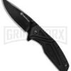 Smith & Wesson 1084308 Black Folding Knife - Black Plain
