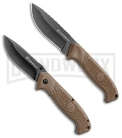 Smith & Wesson Knife 2-Piece Combo Set - Fixed & Folder 1122655